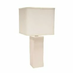 Narrow Square Ceramic Lamp