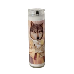 Wildlife Prayer Candle - Wolf