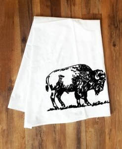 Bison Screen Printed Tea Towel -Trudon shop 59fe92101129c0142903a981456eb1d6e8aa79bdf4091a17b141c8825310c2b6