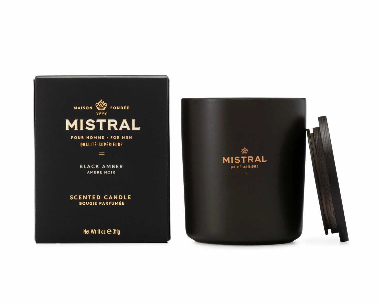 Mistral Candle - Black Amber 1 Mistral Candle - Black Amber