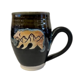 Bear Mountain Mug - Green/Blue
