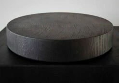 Blackline End Grain Butcher Block 8 Blackline End Grain Butcher Block -Trudon shop Blackline custom round table using 3 thick butcher block