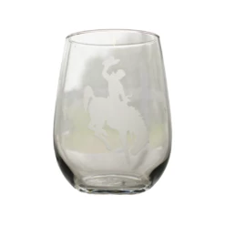 Etched Wine Glass