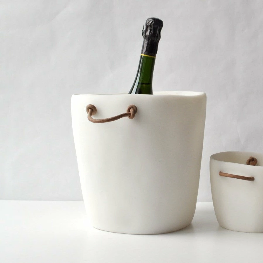 Hand Cast Resin Champagne Bucket Hand Cast Resin Champagne Bucket -Trudon shop Champagne Bucket White