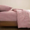 Chili Gingham Sheet Set