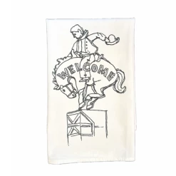 Cowboy Bar Sign Tea Towel
