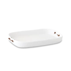 Tina Frey Large Tray With Leather Handles