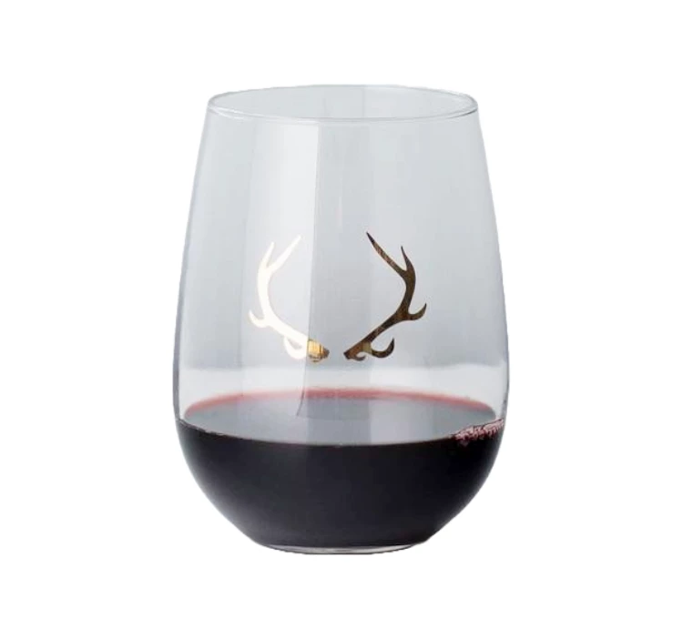 20k Gold Antler Wine Glass 1 20k Gold Antler Wine Glass