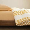 Gold Vines Heather Duvet Cover