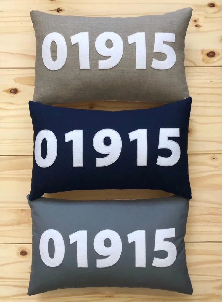 Custom Zip Code Lumbar Pillow Custom Zip Code Lumbar Pillow -Trudon shop IMG 2069