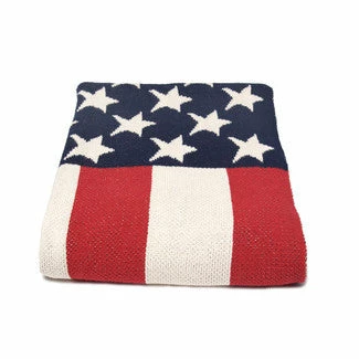 US Flag Throw Blanket US Flag Throw Blanket -Trudon shop In2Green USA Flag Cotton Throw