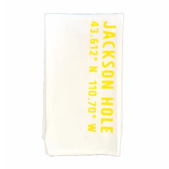Jackson Hole Coordinates Tea Towel 5 Jackson Hole Coordinates Tea Towel -Trudon shop JacksonHoleCoordinatesTeaTowel Yellow