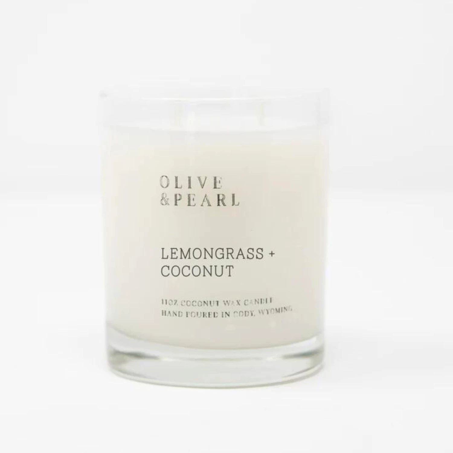 Olive & Pearl Candle - Lemongrass + Coconut 1 Olive & Pearl Candle - Lemongrass + Coconut