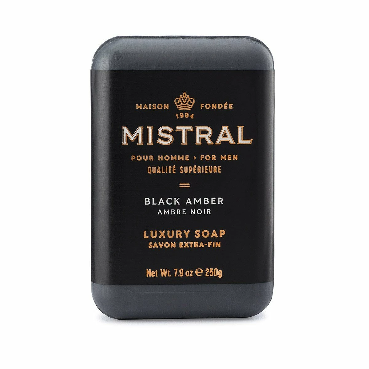 Mistral Bar Soap - Black Amber 1 Mistral Bar Soap - Black Amber