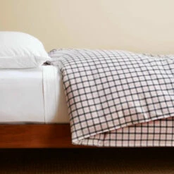 Front Page 16 Pink & Charcoal Gingham Duvet Cover