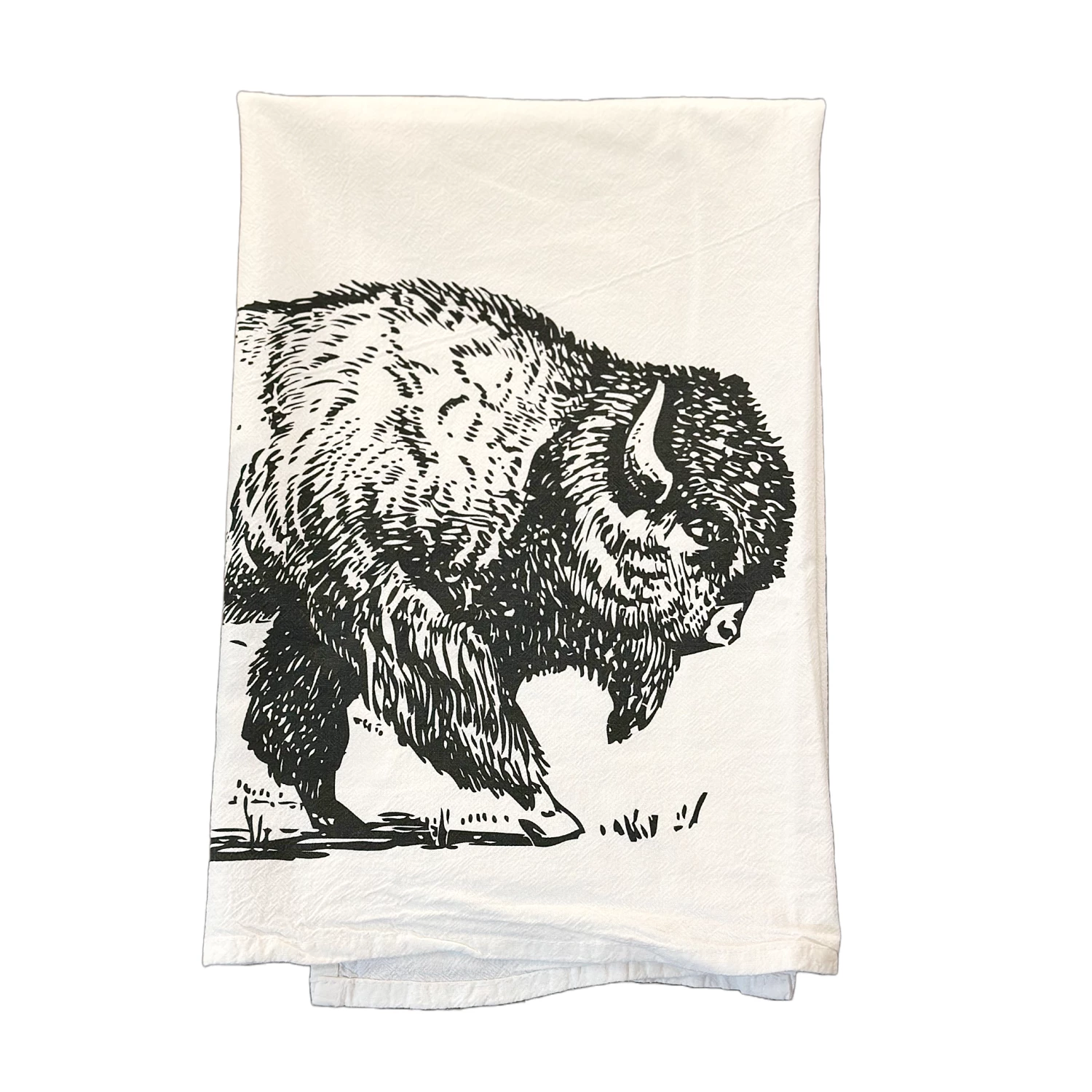 Roaming Bison Tea Towel Roaming Bison Tea Towel -Trudon shop RoamingBisonTeaTowel