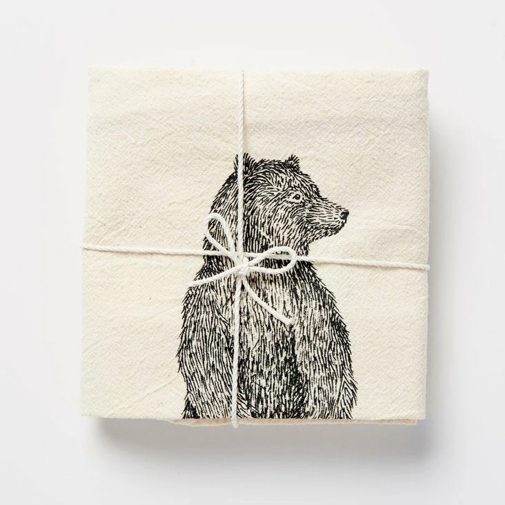 Standing Bear Flour Sack Towel Standing Bear Flour Sack Towel -Trudon shop SKT Ceramics Towel Packaged Standing Bear 616