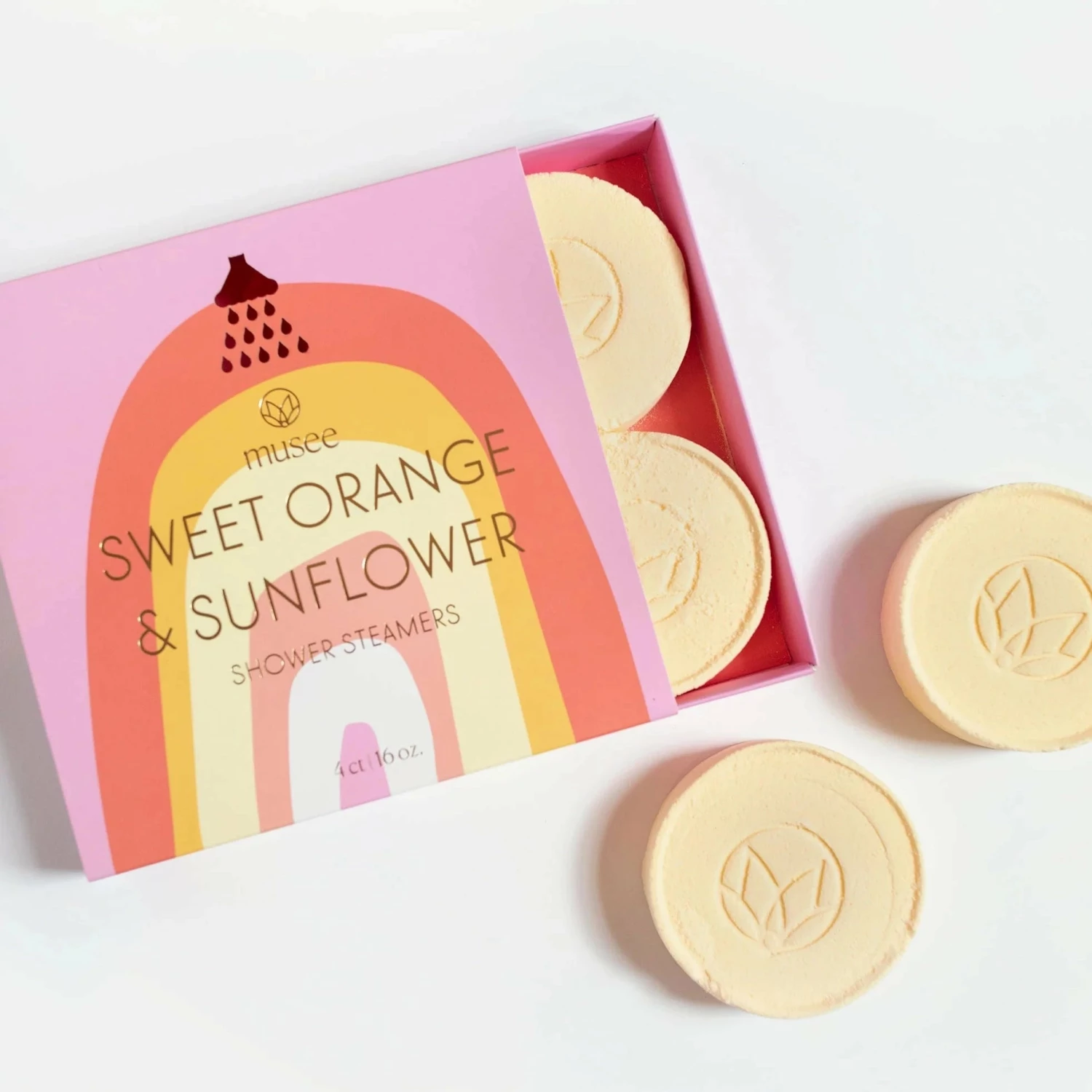 Sweet Orange & Sunflower Shower Steamers 1 Sweet Orange & Sunflower Shower Steamers