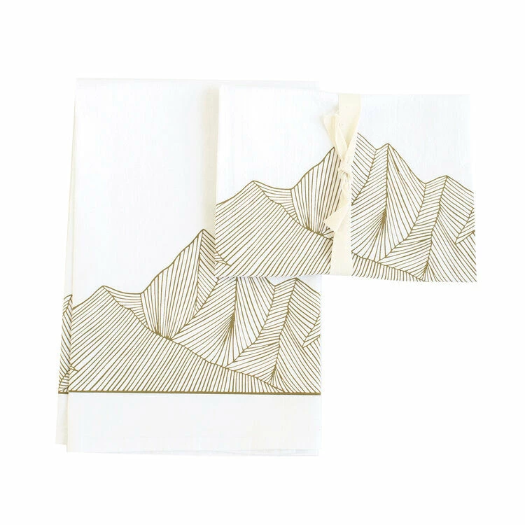 Classic Mountain Flour Sack Tea Towel Classic Mountain Flour Sack Tea Towel -Trudon shop T039 mtntowel pack1500WhiteBG