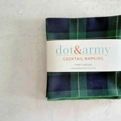 Tartan Cloth Cocktail Napkins -Trudon shop TartanFG