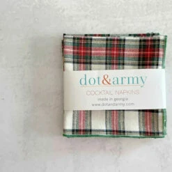 Tartan Cloth Cocktail Napkins