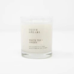 Olive & Pearl Candle - White Tea + Ginger