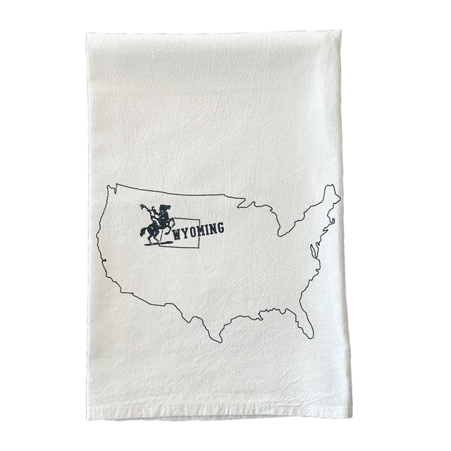 Wyoming USA Tea Towel 1 Wyoming USA Tea Towel