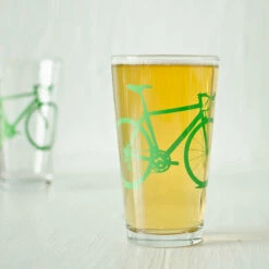 Bike Pint Glasses 7 Bike Pint Glasses -Trudon shop bike pint green 1 grande