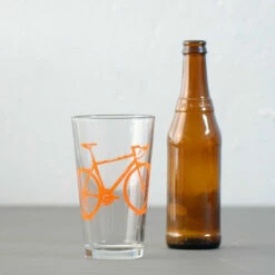 Bike Pint Glasses 3 Bike Pint Glasses -Trudon shop bike pint orange 1 grande