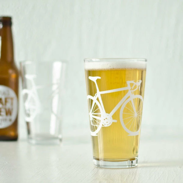 Bike Pint Glasses Bike Pint Glasses -Trudon shop bike pint white 1 grande