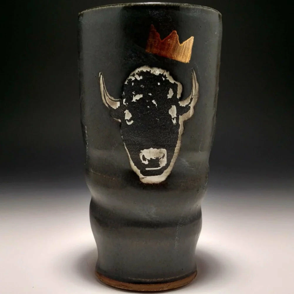 Ceramic Bear And Bison Pint 3 Ceramic Bear And Bison Pint - Image 3
