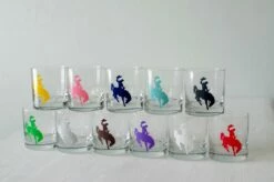 Bucking Bronco Rocks Glass 5 Bucking Bronco Rocks Glass -Trudon shop broncoof