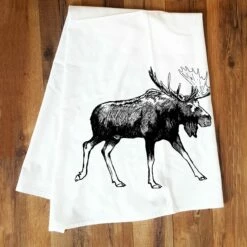 Moose Screen Printed Tea Towel -Trudon shop c12466a5f40d9ddcd3b2edac71d21e5cd21cf5afda0c19c992d4fb87d8718ea6