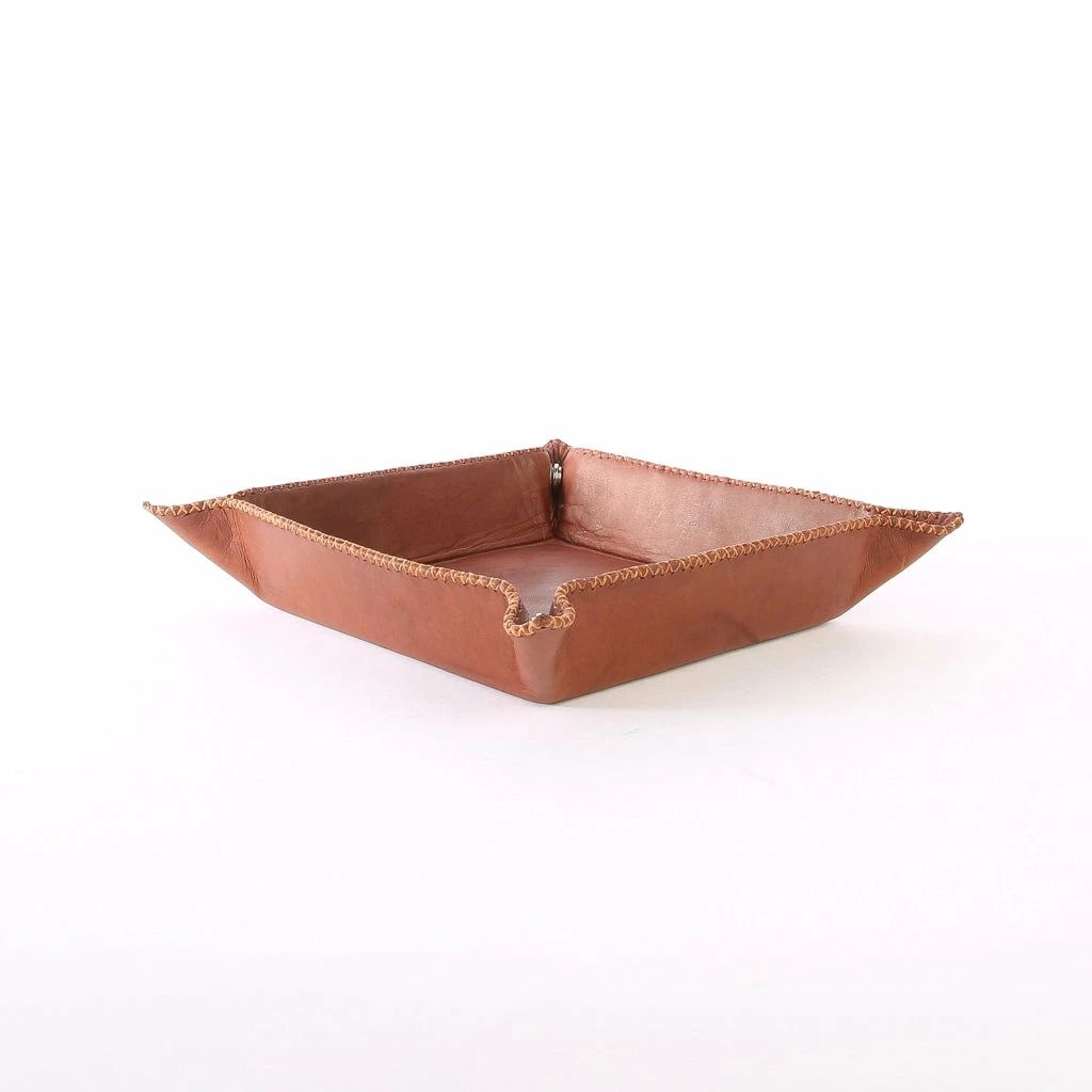 Leather Catch All - Brown 1 Leather Catch All - Brown