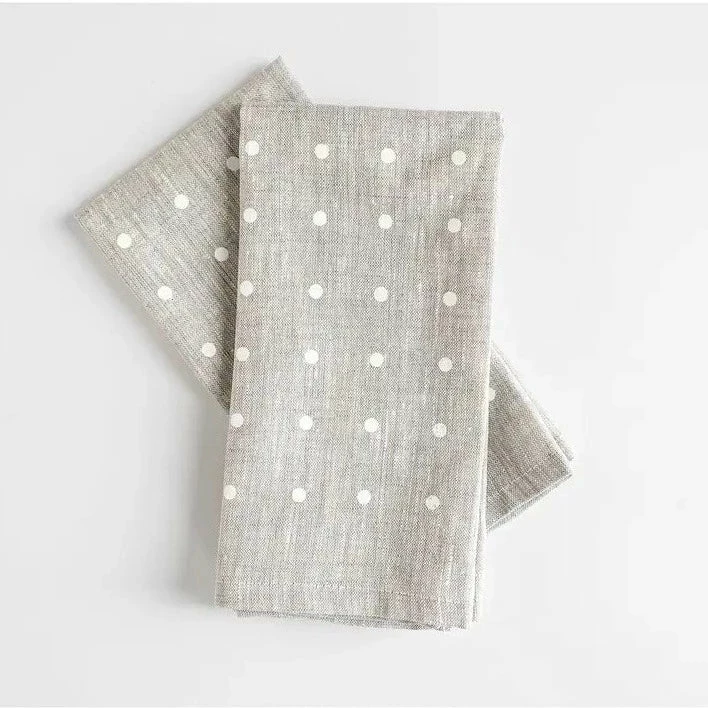 White Dots Linen Napkin Set White Dots Linen Napkin Set -Trudon shop whitedotslinennapkin