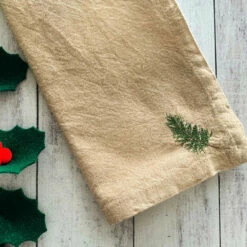 Winter Bough Natural Cotton Cloth Dinner Napkin